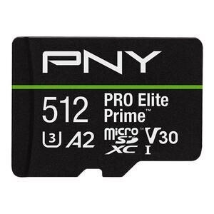 PNY 512GB PRO Elite Prime™ C10 U3 V30 A2 microSDXC Flash Memory Card (G1-1032)